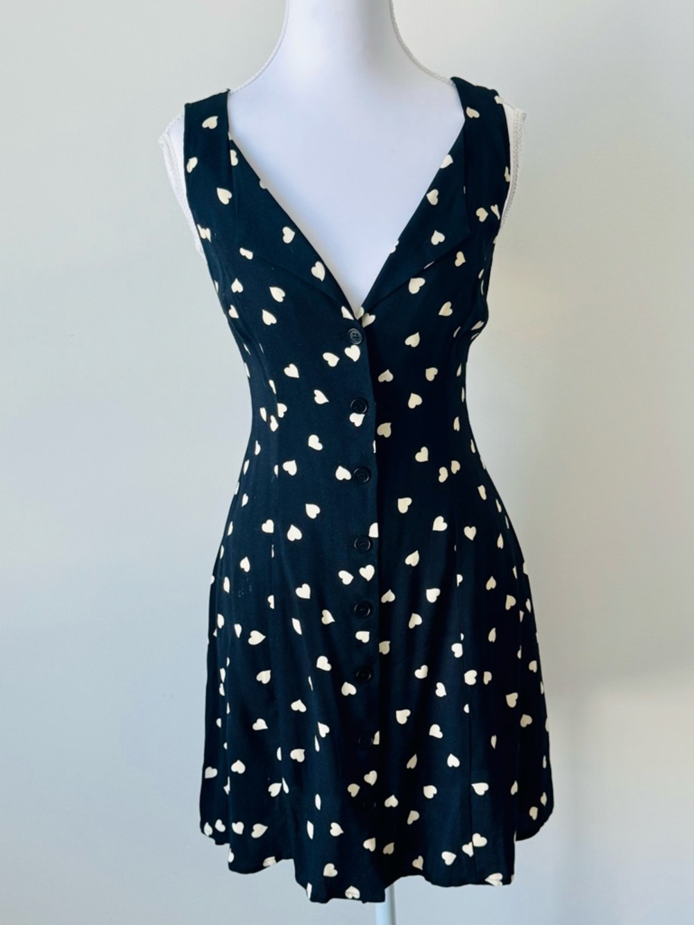 Reformation Rilynn Mini Dress - Black Heart Print 🖤